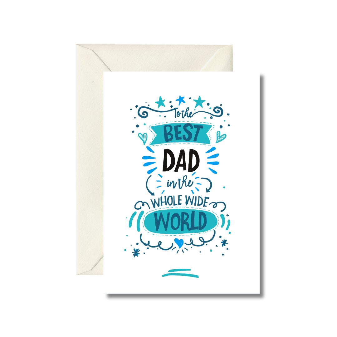 Best Dad in the World Greeting Card