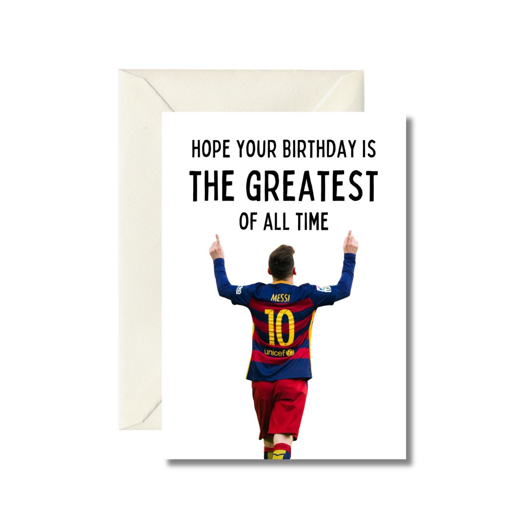 Birthday Card with Soccer Theme