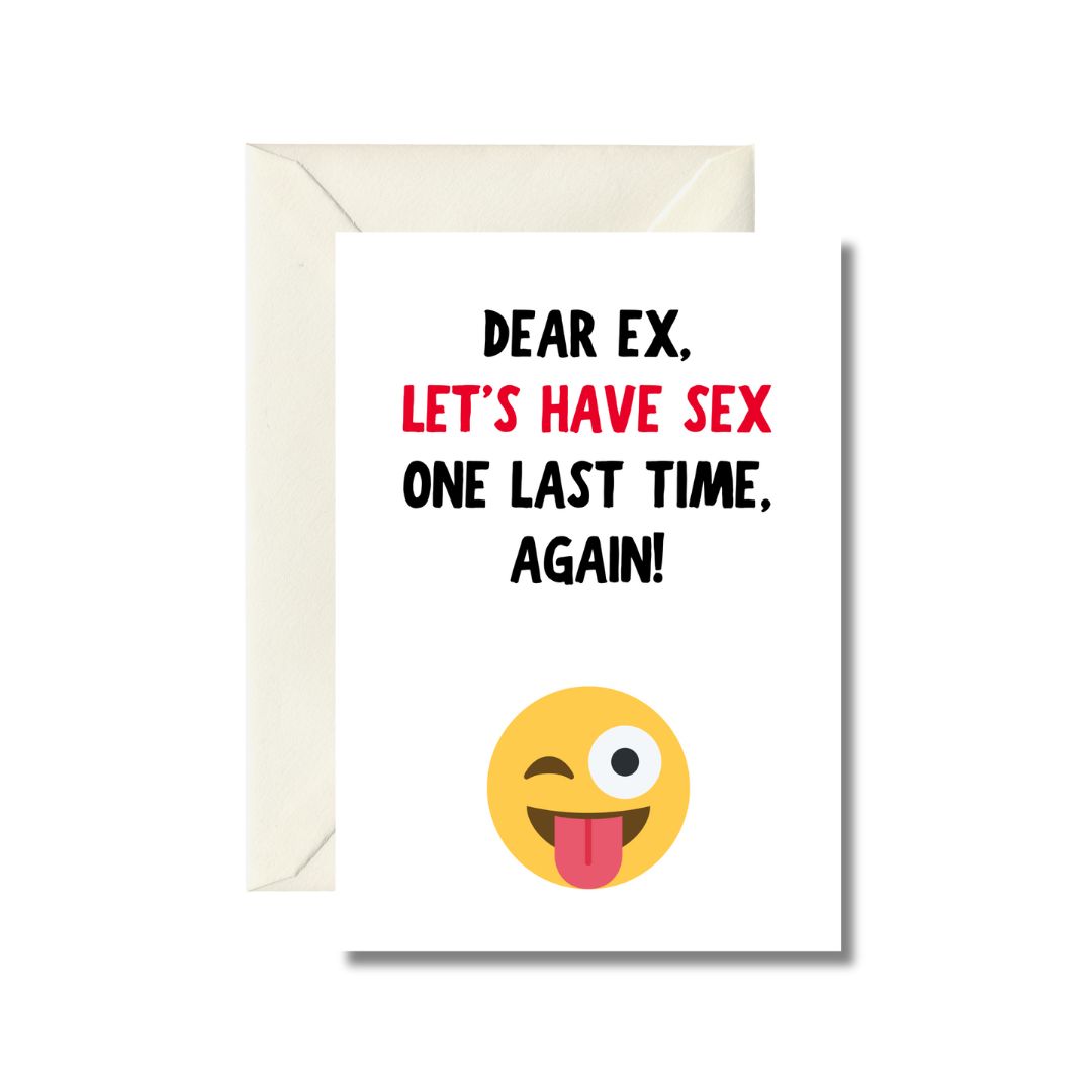 Humorous Ex-Partner Greeting Card