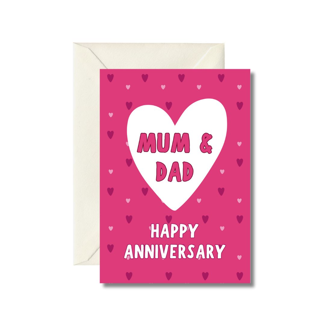 Happy Anniversary Mum & Dad Greeting Card