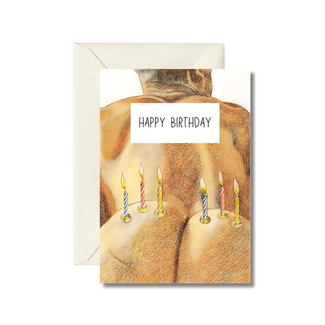 Muscle Man Birthday Card