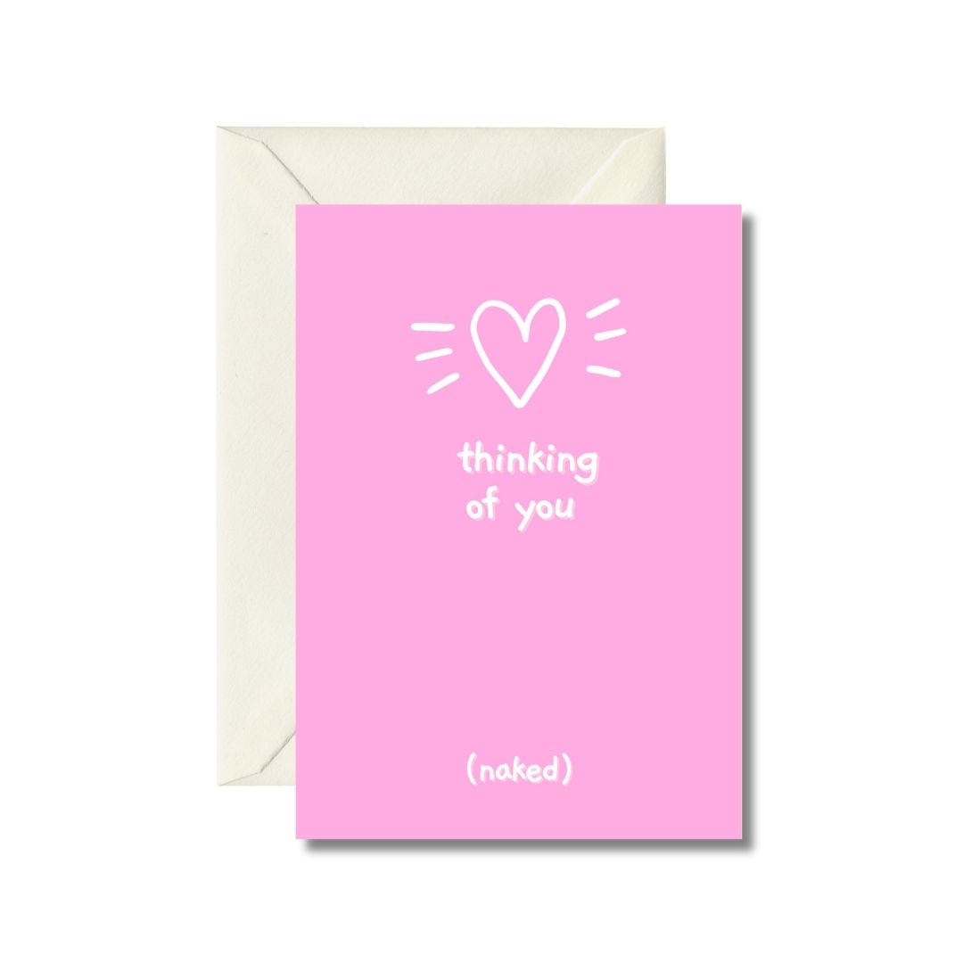 Thinking of You (Naked) Greeting Card