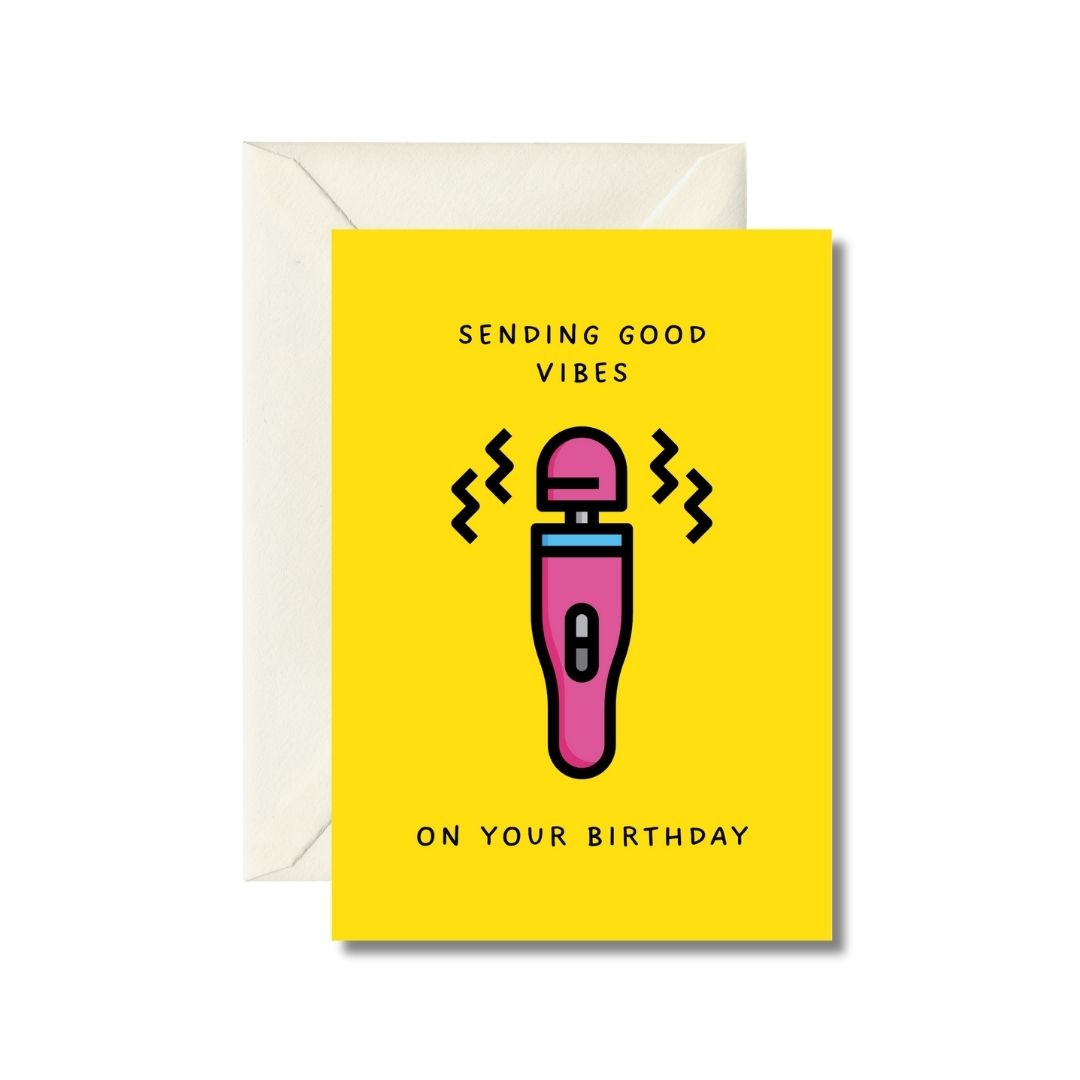 Good Vibes Birthday Card