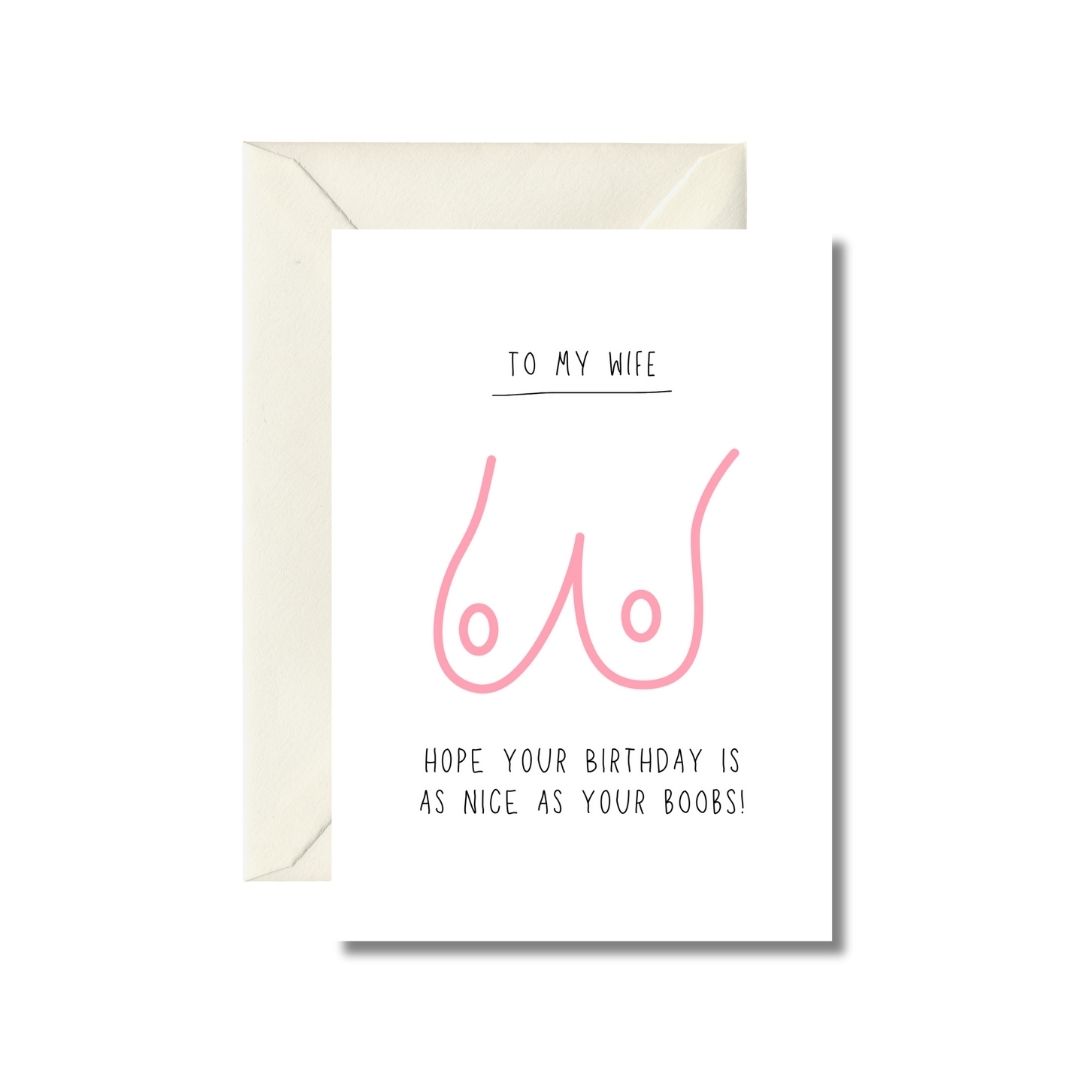 Humorous Birthday Card for Wife