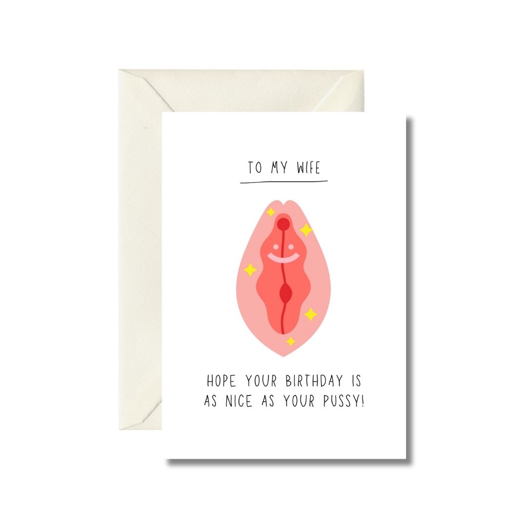 Playful Birthday Card for Wife
