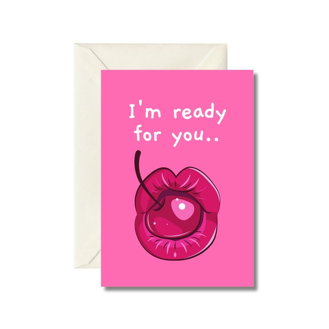 Cherry Kiss Greeting Card