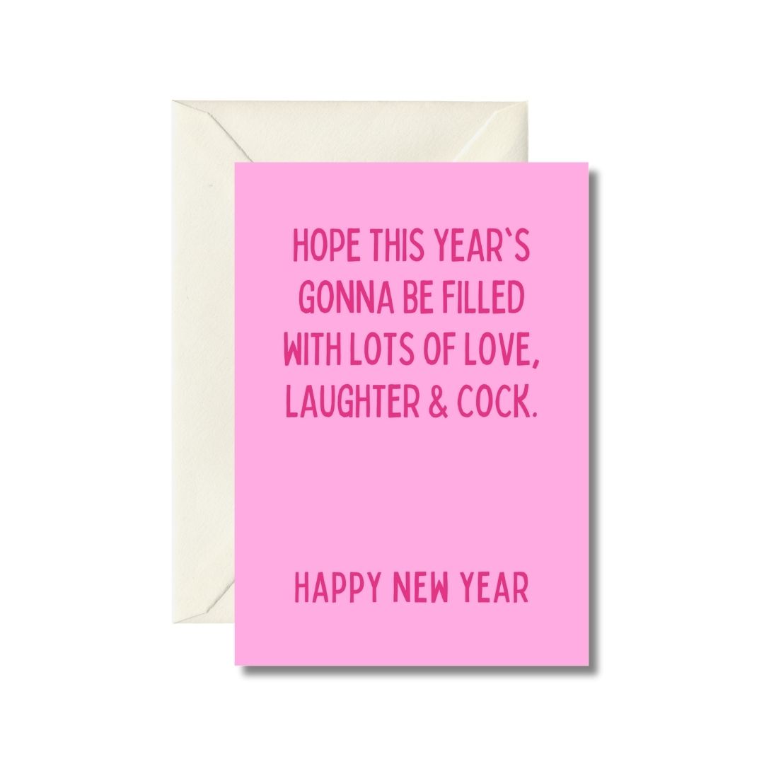 Humorous New Year Greeting Card
