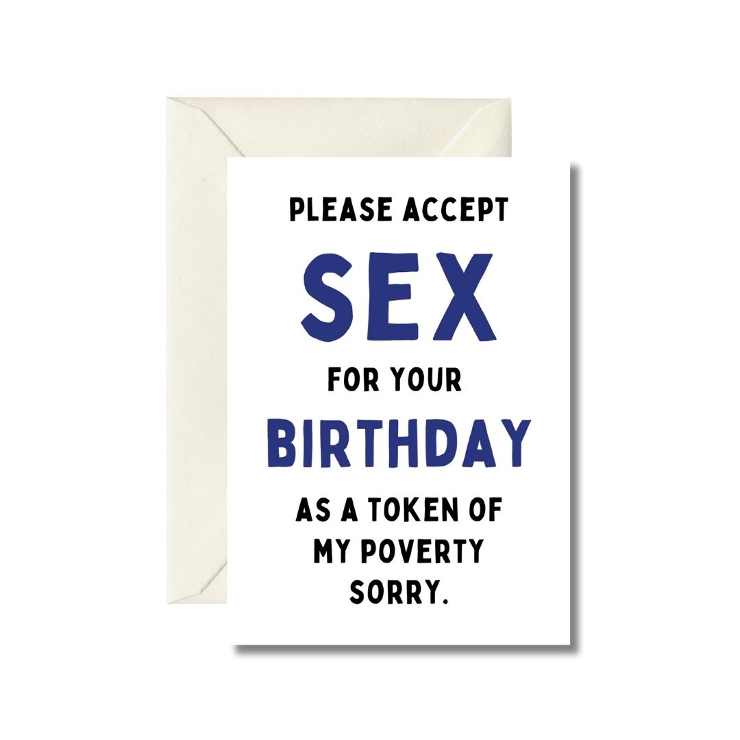 Humorous Apology Birthday Card