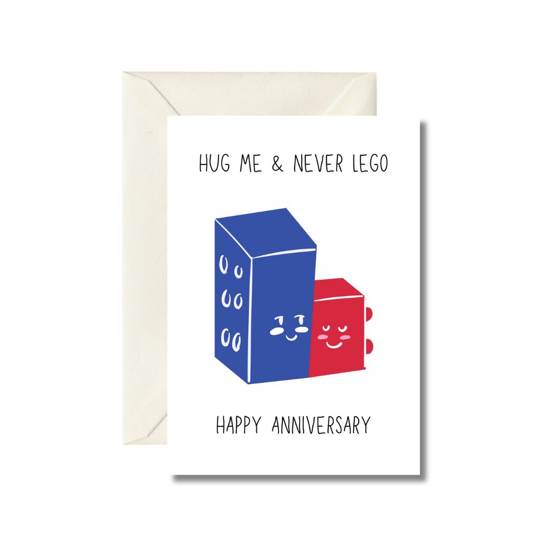 Happy Anniversary Building Block Card