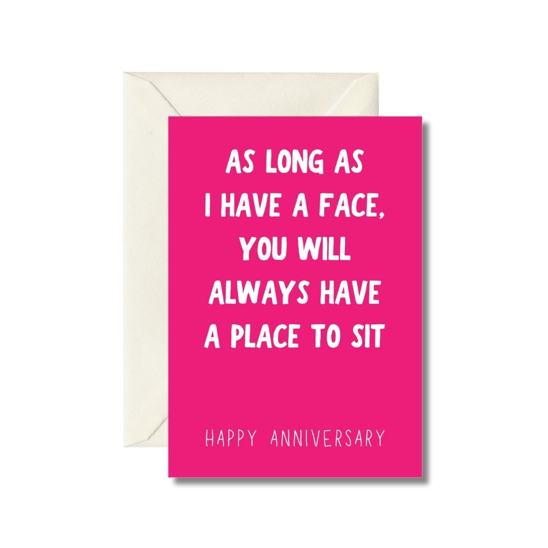 Bold Humor Anniversary Card