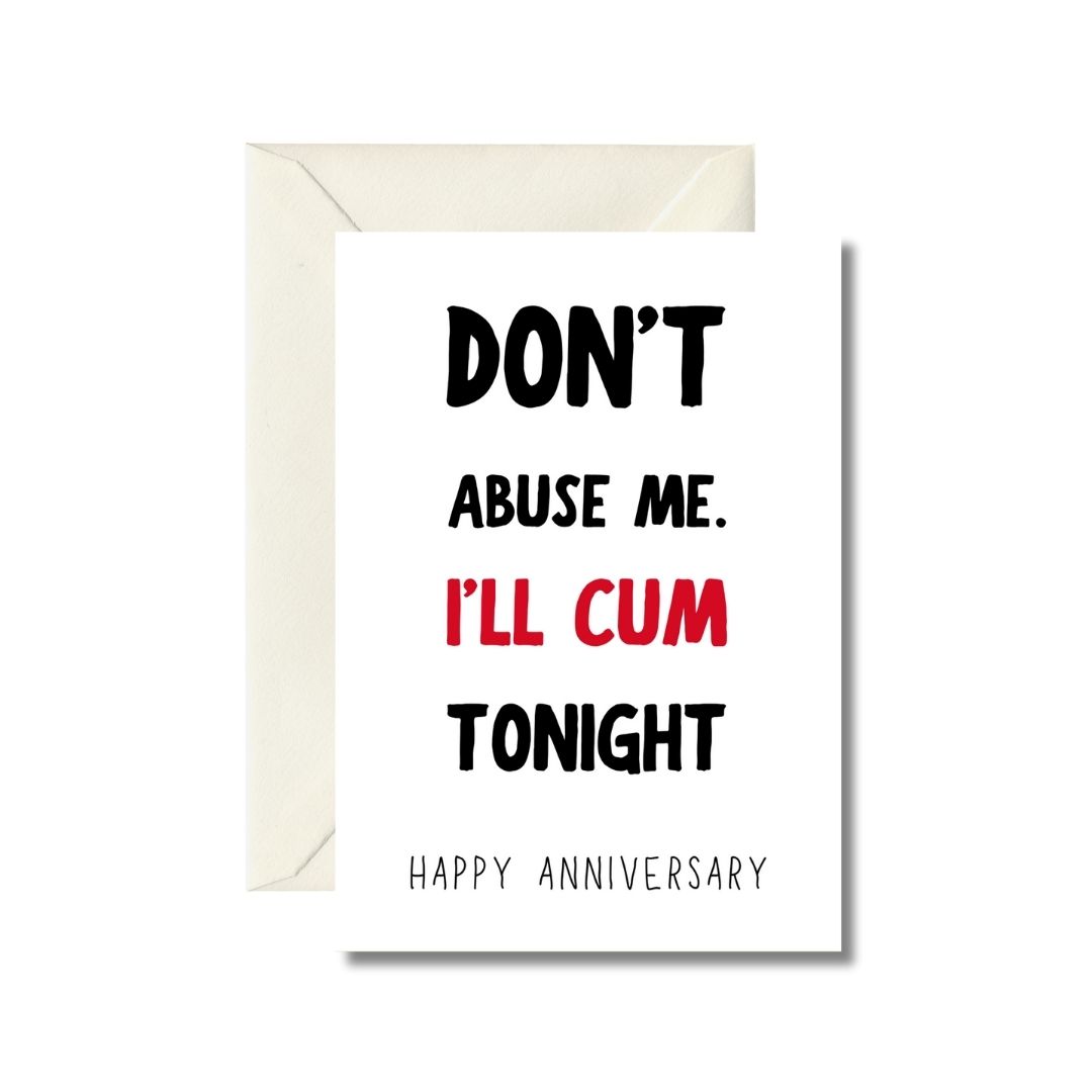 Inappropriate Anniversary Card