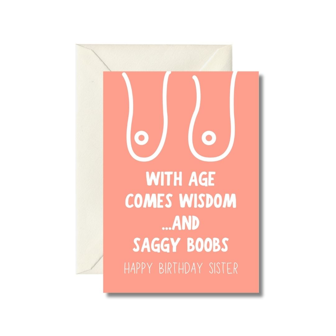 Funny Birthday Card for Sister