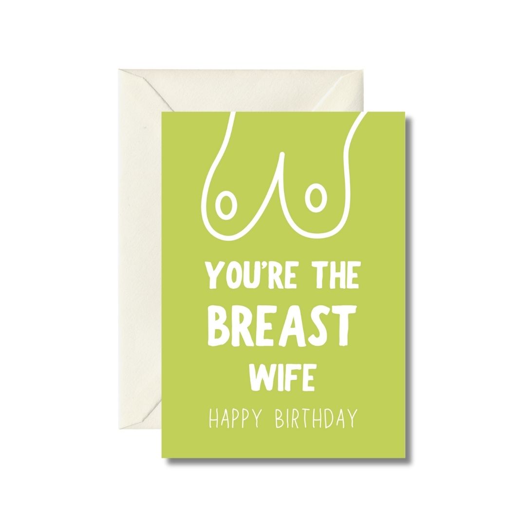 Humorous Birthday Card for Wife