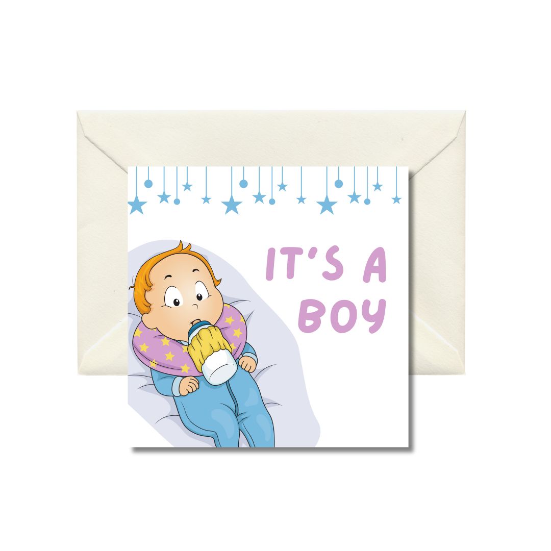 It's a Boy Newborn Baby Greeting Card