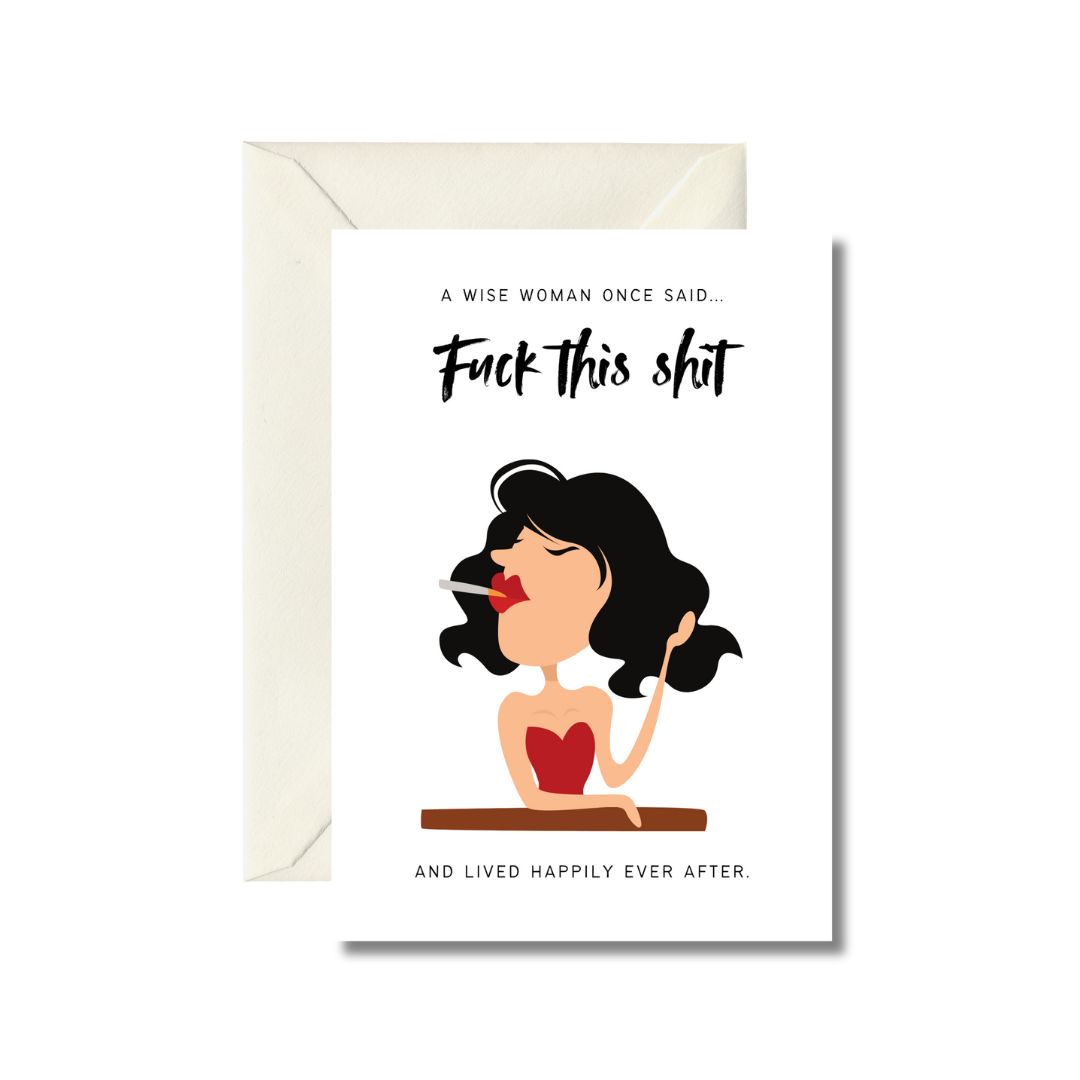 Fuck This Shit Greeting Card