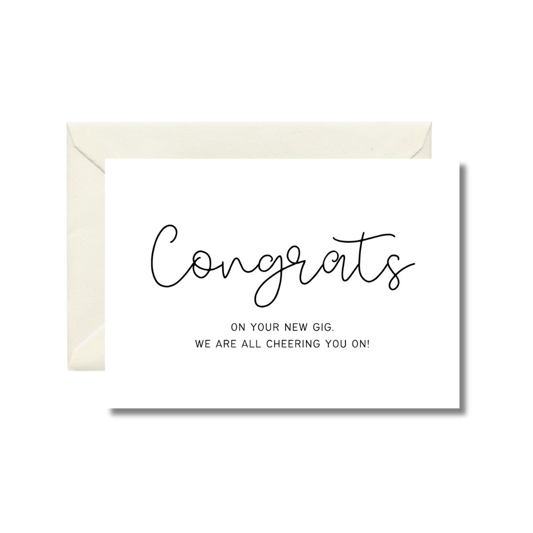 Congrats on Your New Gig Greeting Card