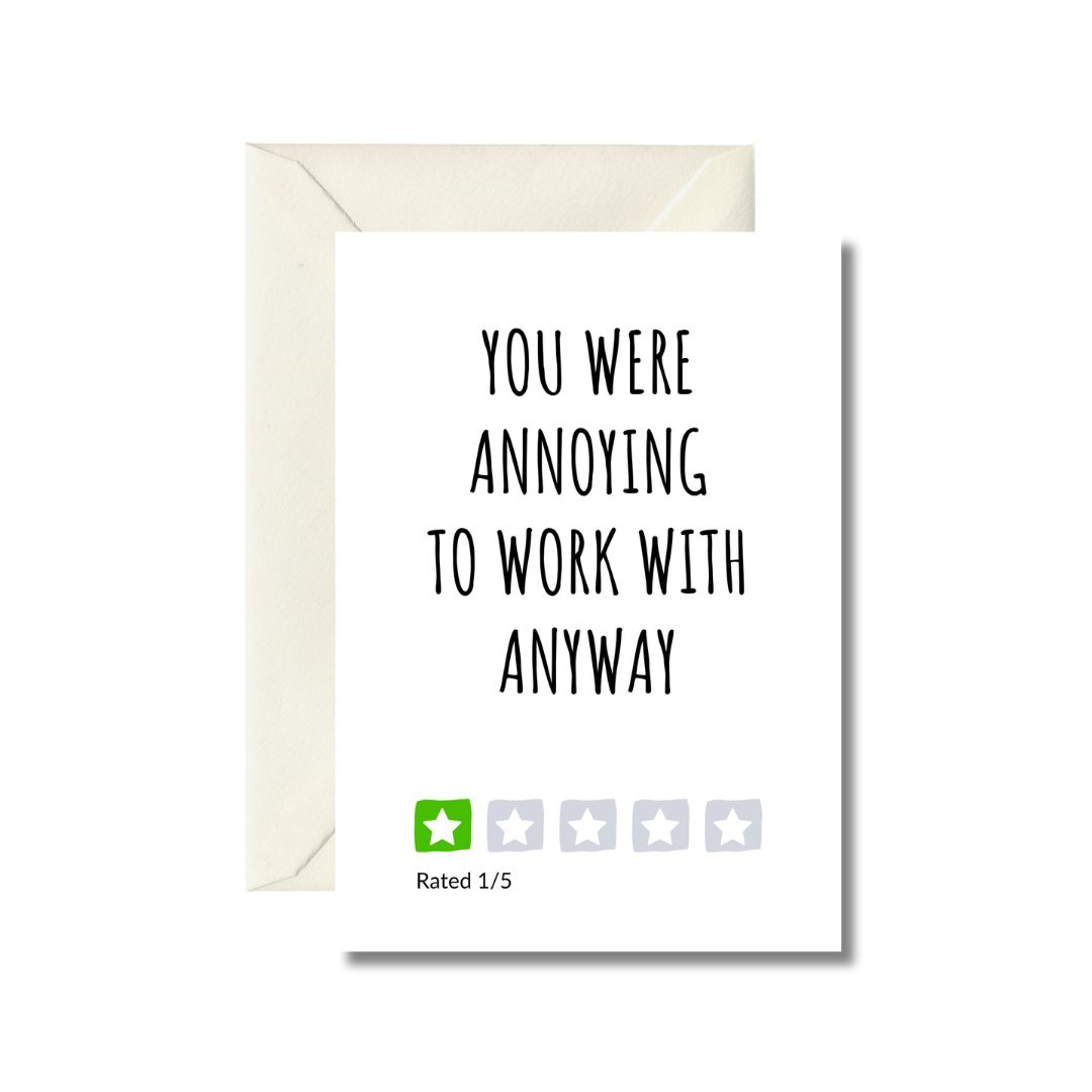 Humorous Farewell Card
