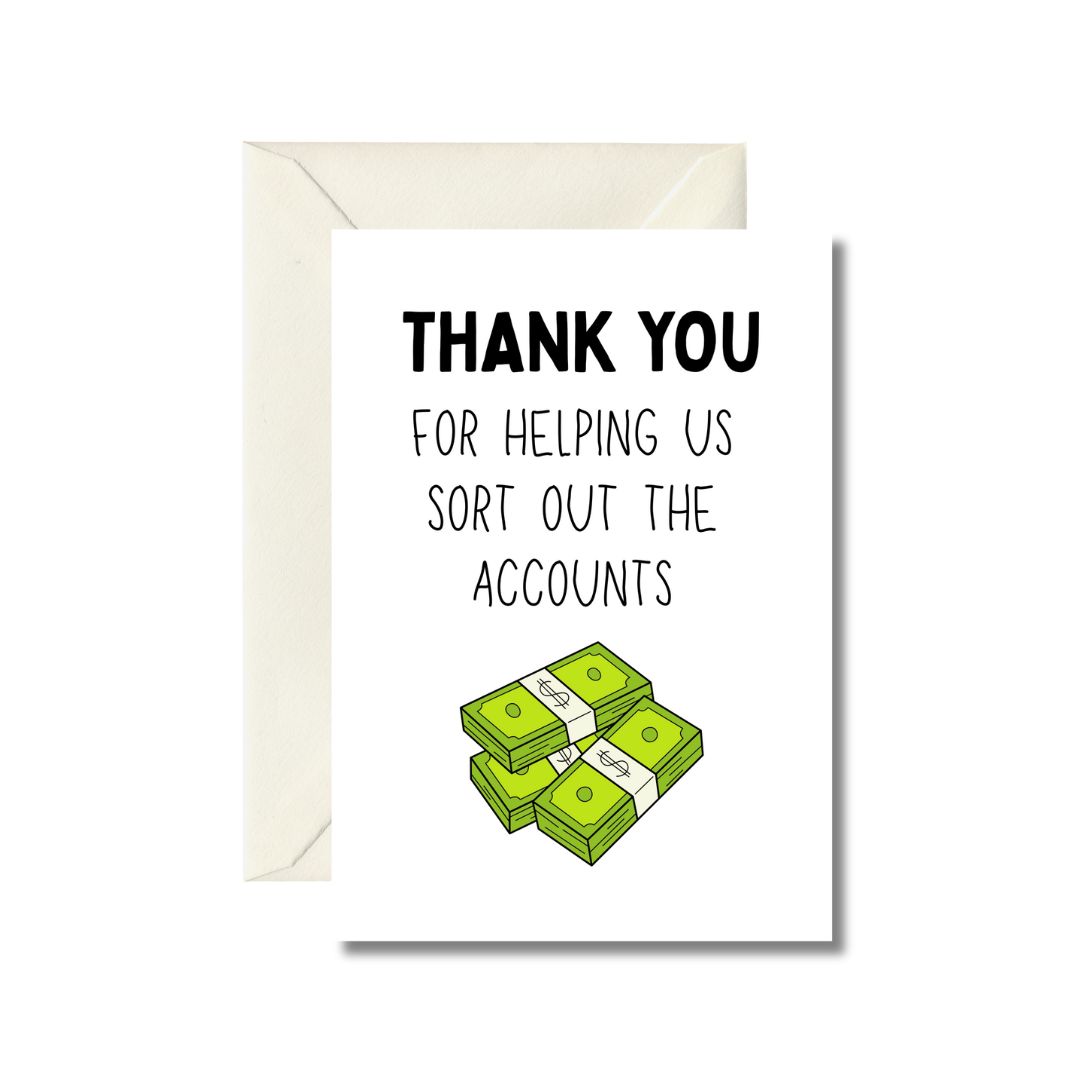 Thank You Accounting Greeting Card