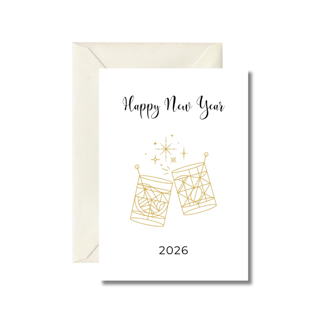 Happy New Year 2026 Greeting Card