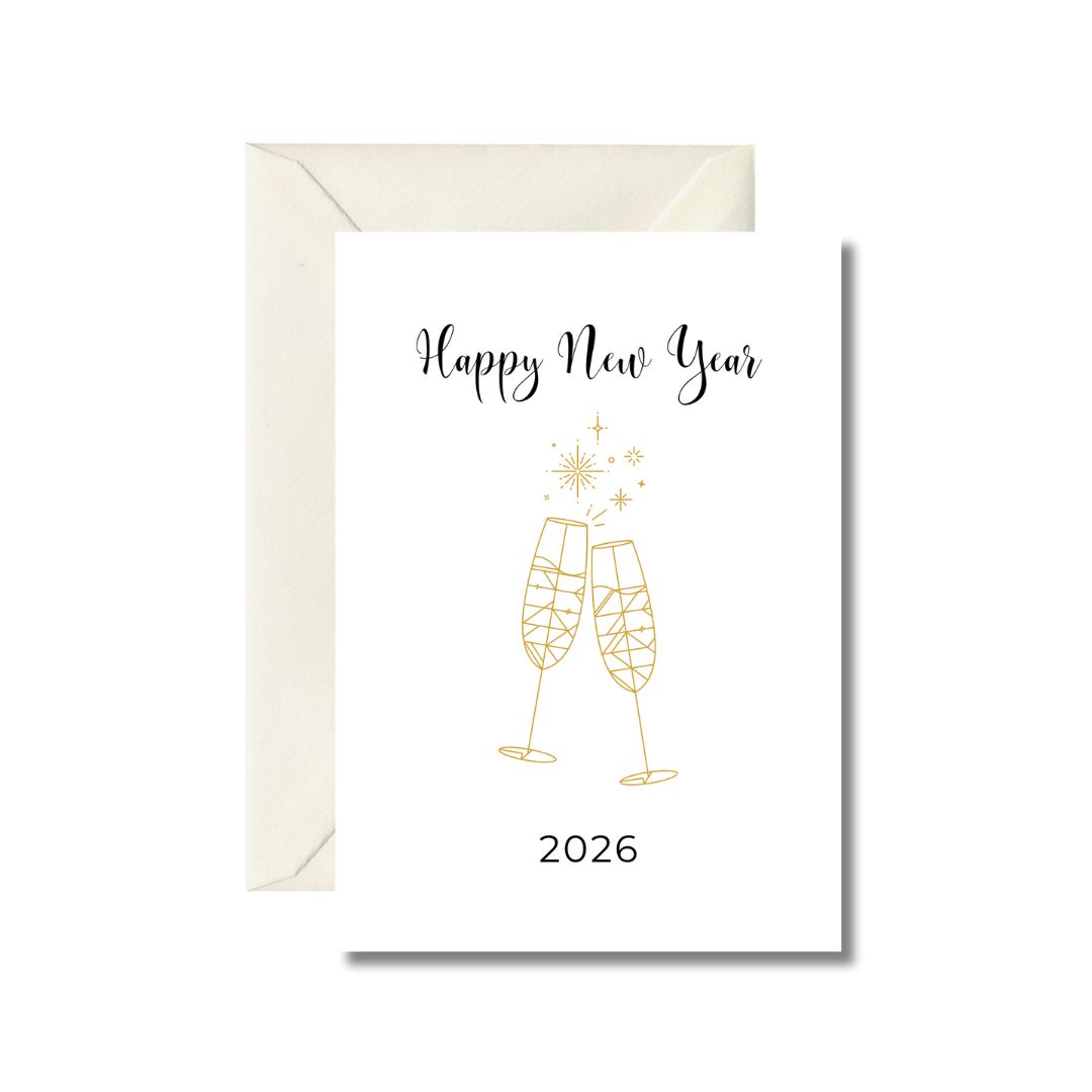 2026 Happy New Year Greeting Card