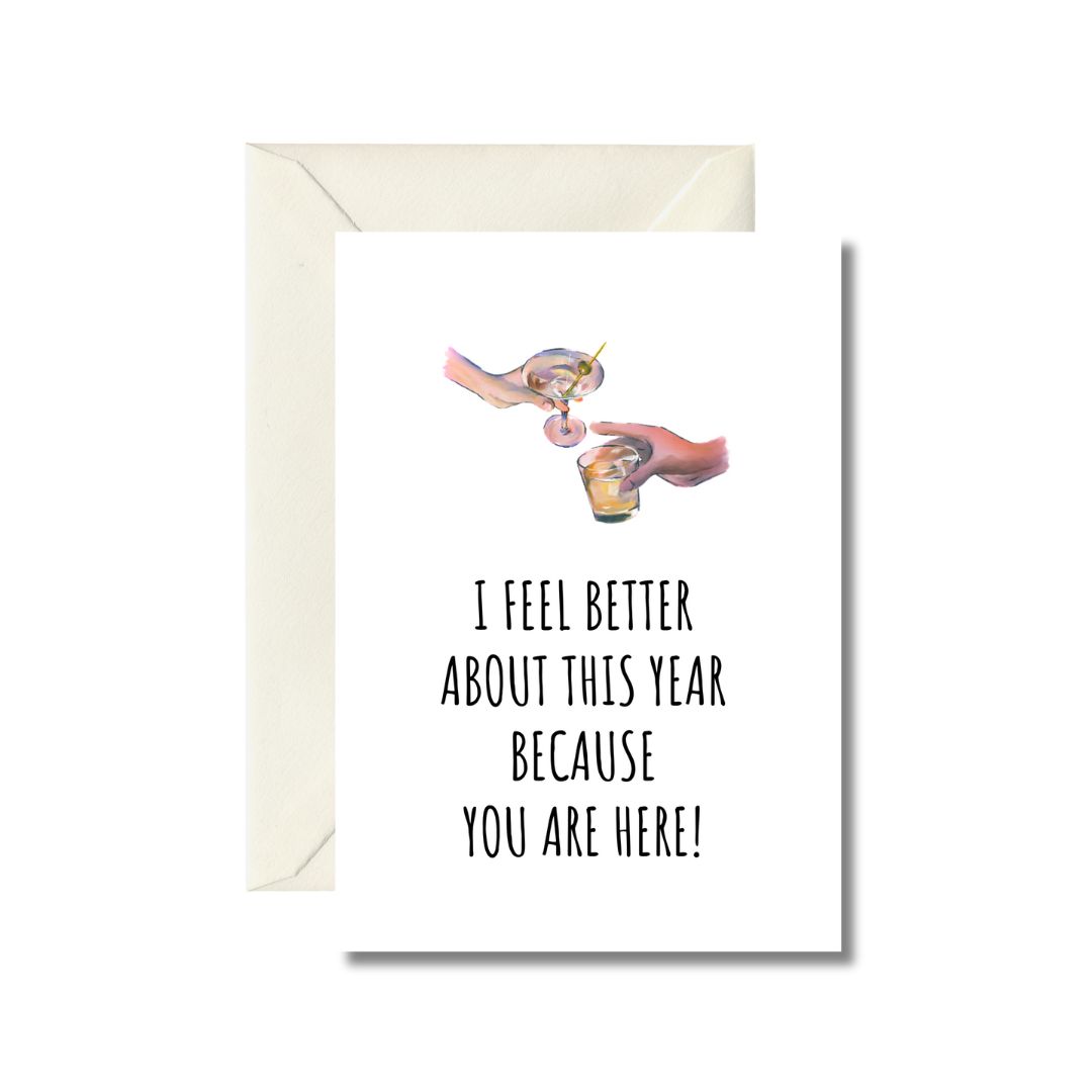 New Year Celebration Greeting Card
