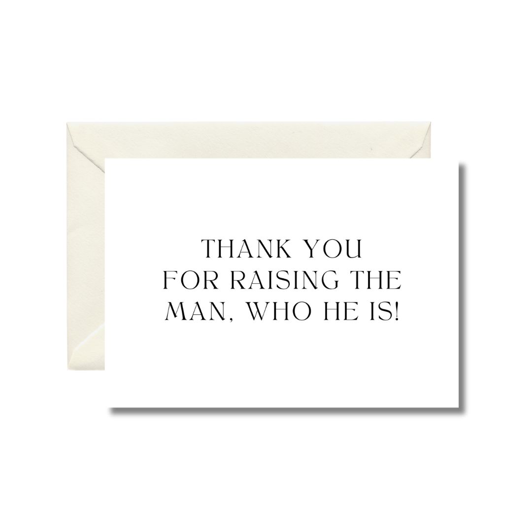 Thank You Greeting Card for Parent