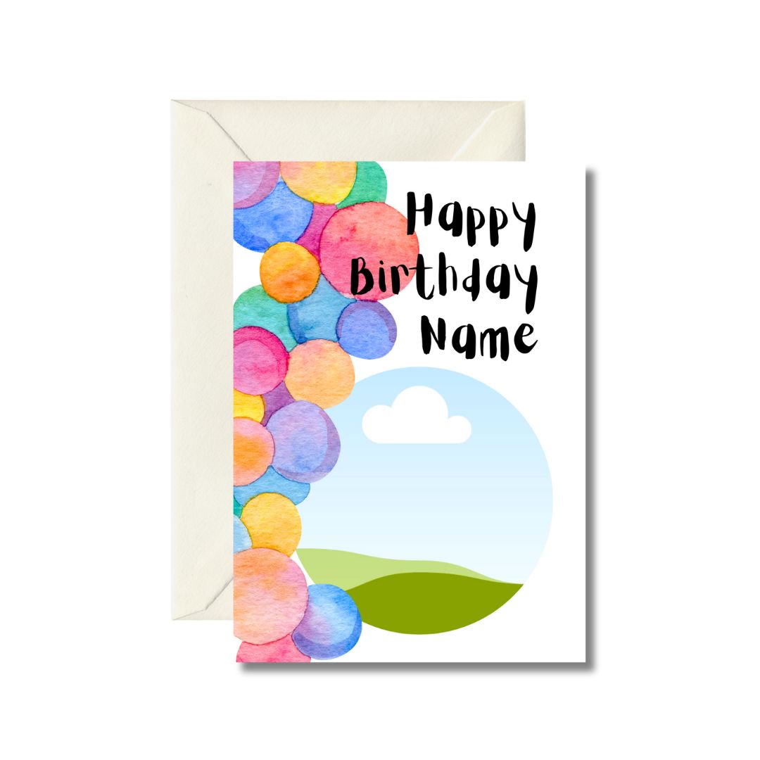 Customizable Happy Birthday Card