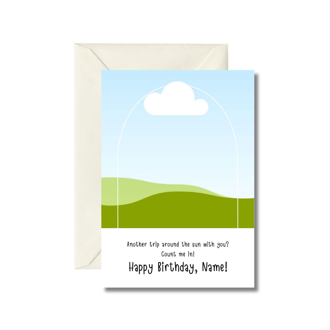 Personalized Birthday Greeting Card