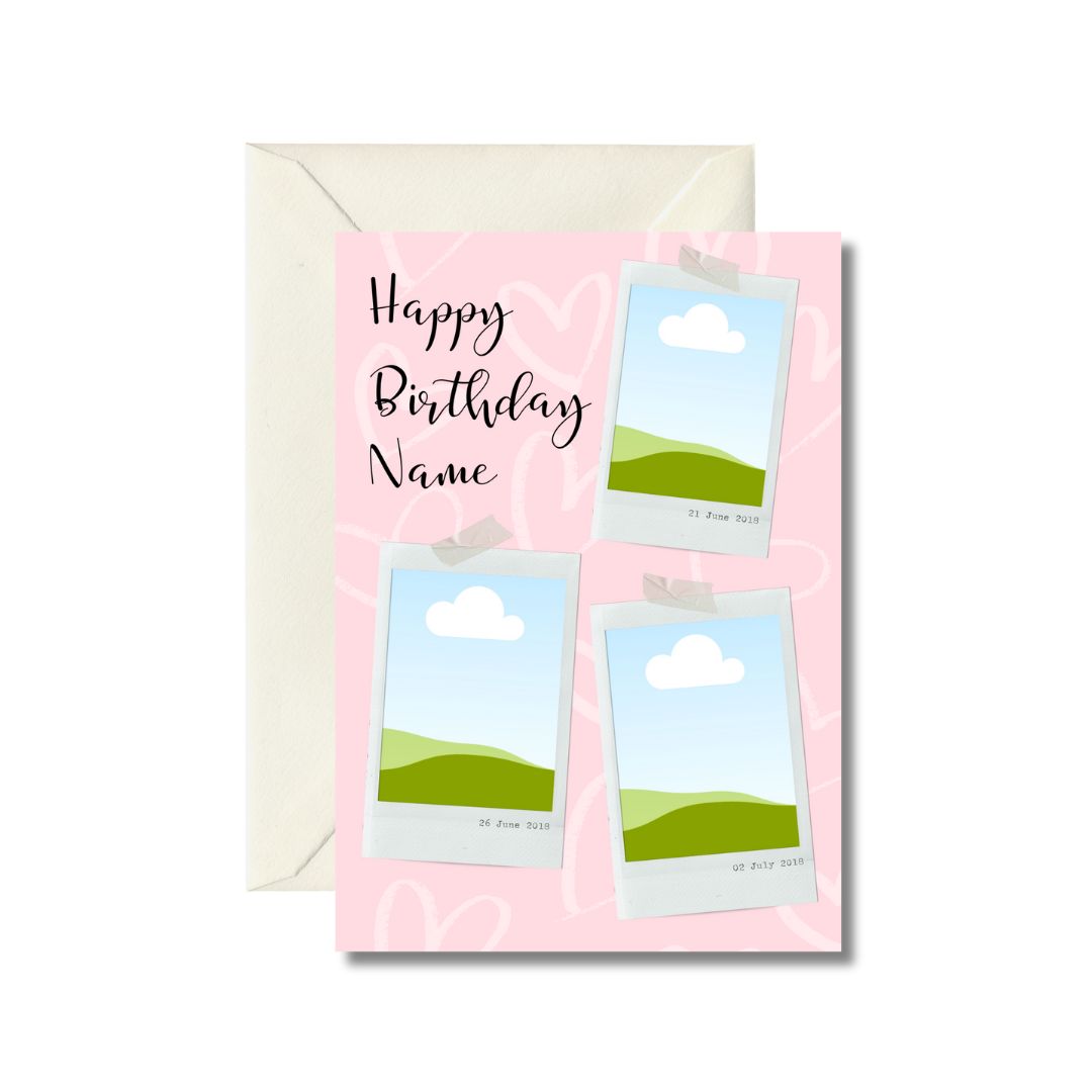 Personalized Happy Birthday Card
