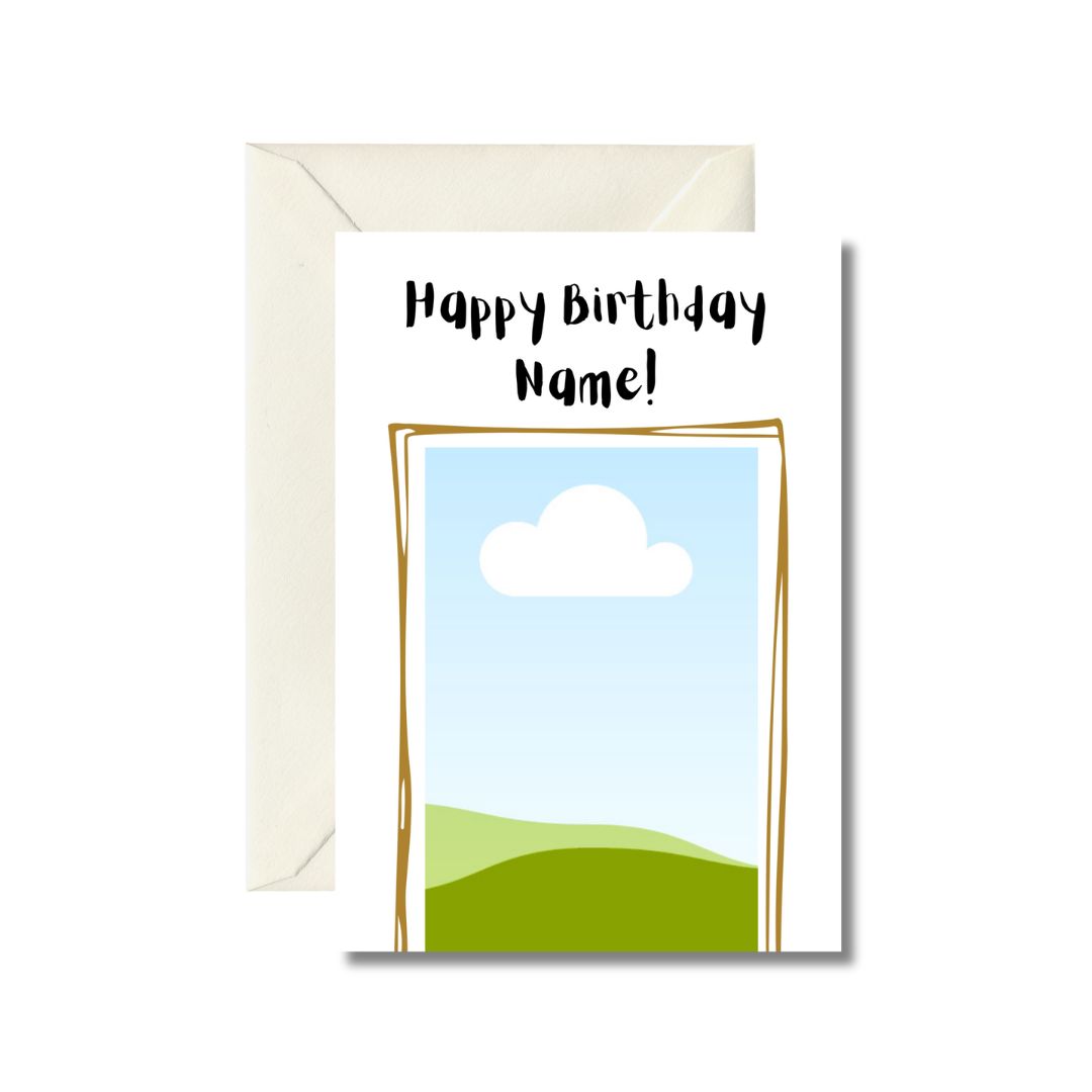 Personalized Happy Birthday Card