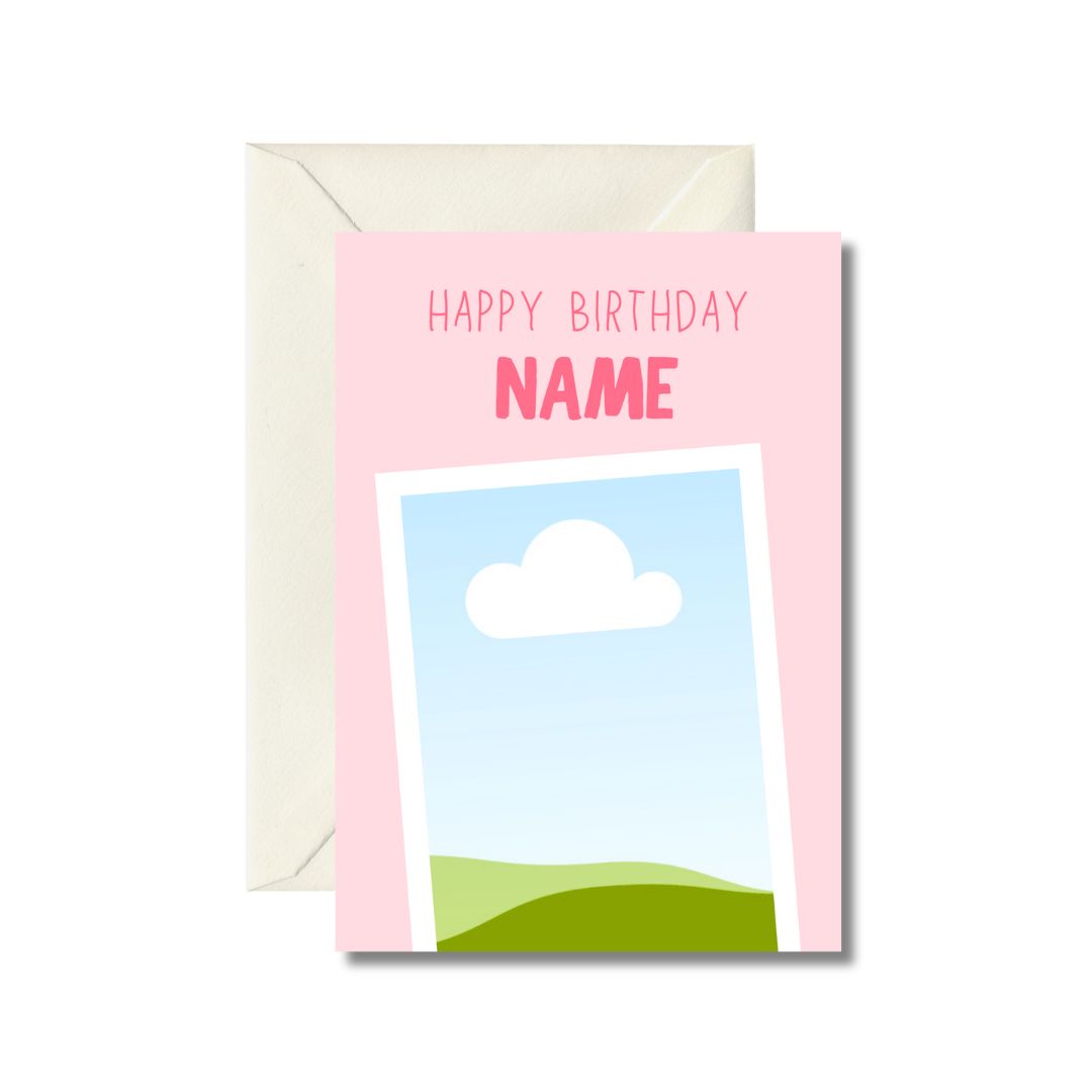 Personalized Happy Birthday Card