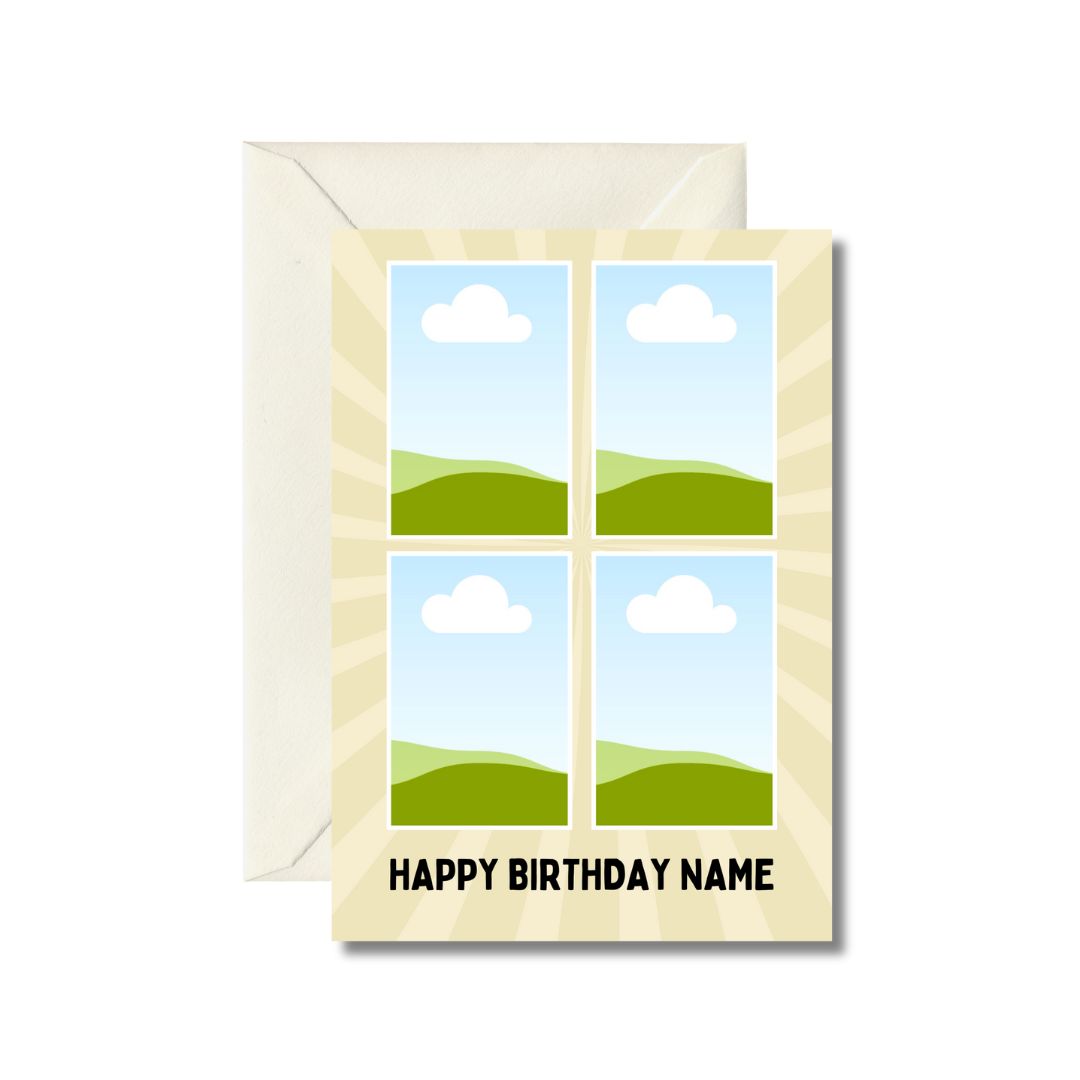 Sunny Landscape Birthday Card