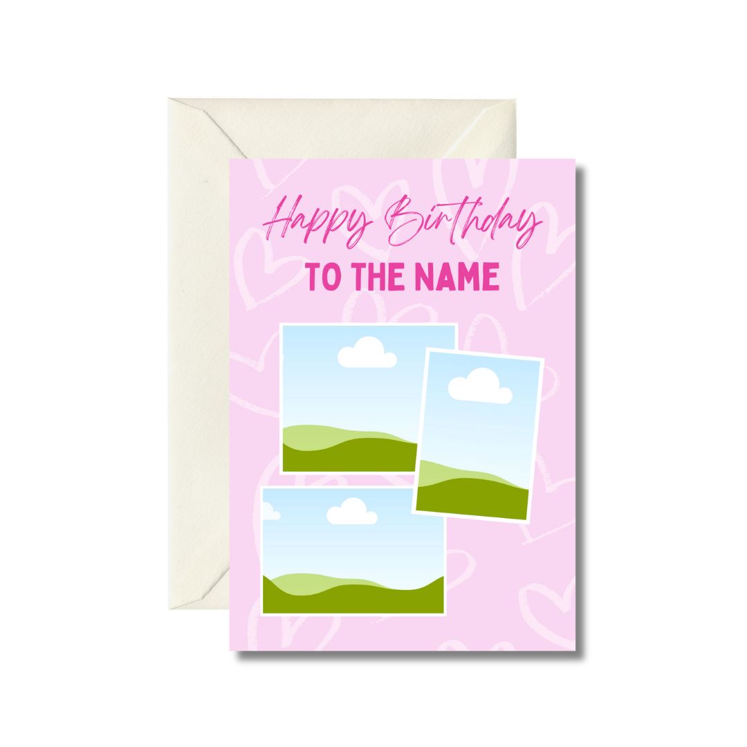 Personalized Happy Birthday Card