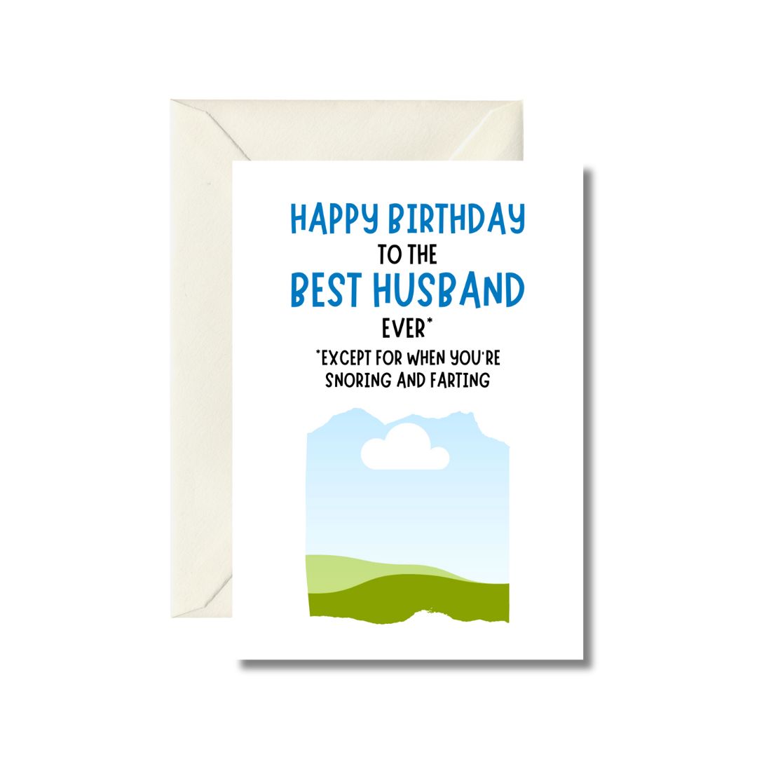 Funny Birthday Card for Husband
