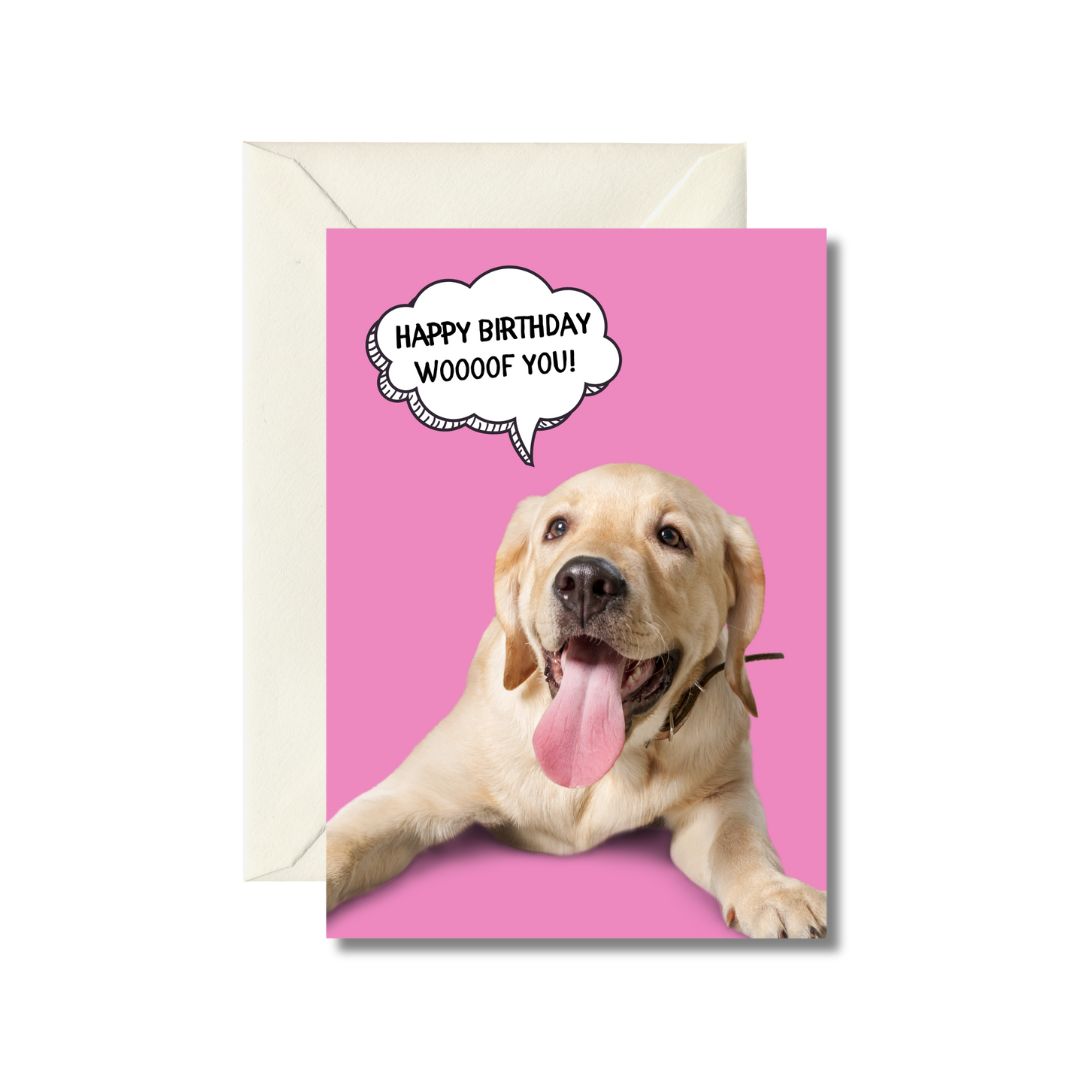 Happy Birthday Dog Greeting Card