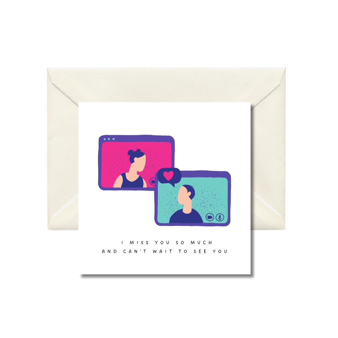 Long Distance Love Greeting Card