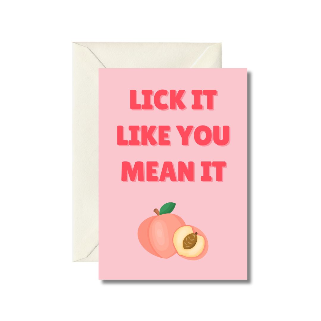 Peachy Playful Greeting Card