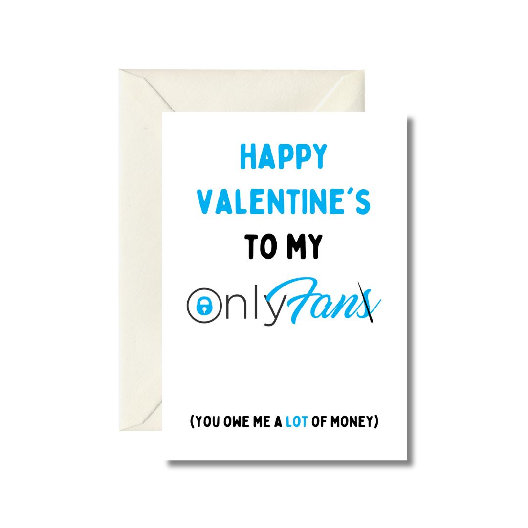 Happy Valentine's Day OnlyFans Themed Card