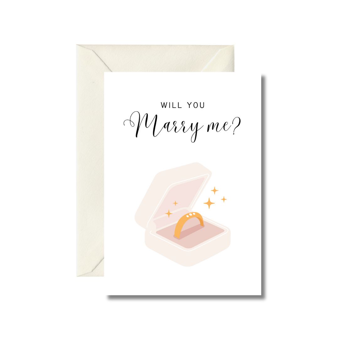 Marry Me Proposal Card
