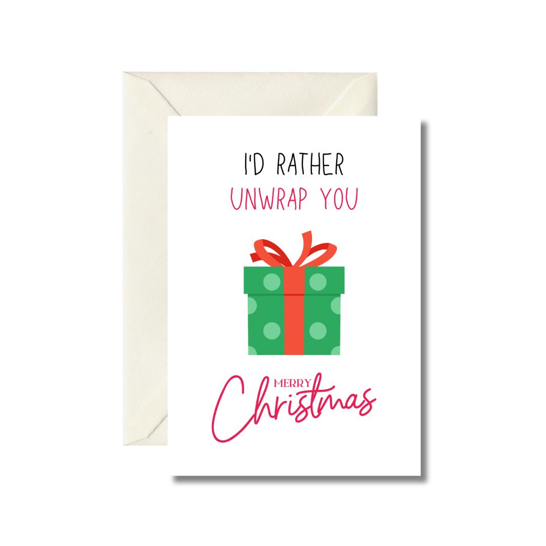 Flirty Christmas Greeting Card