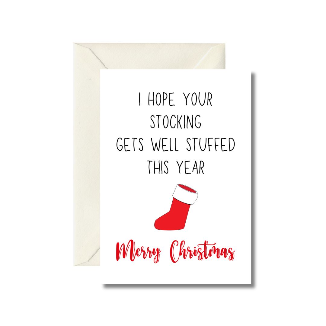 Merry Christmas Stocking Card