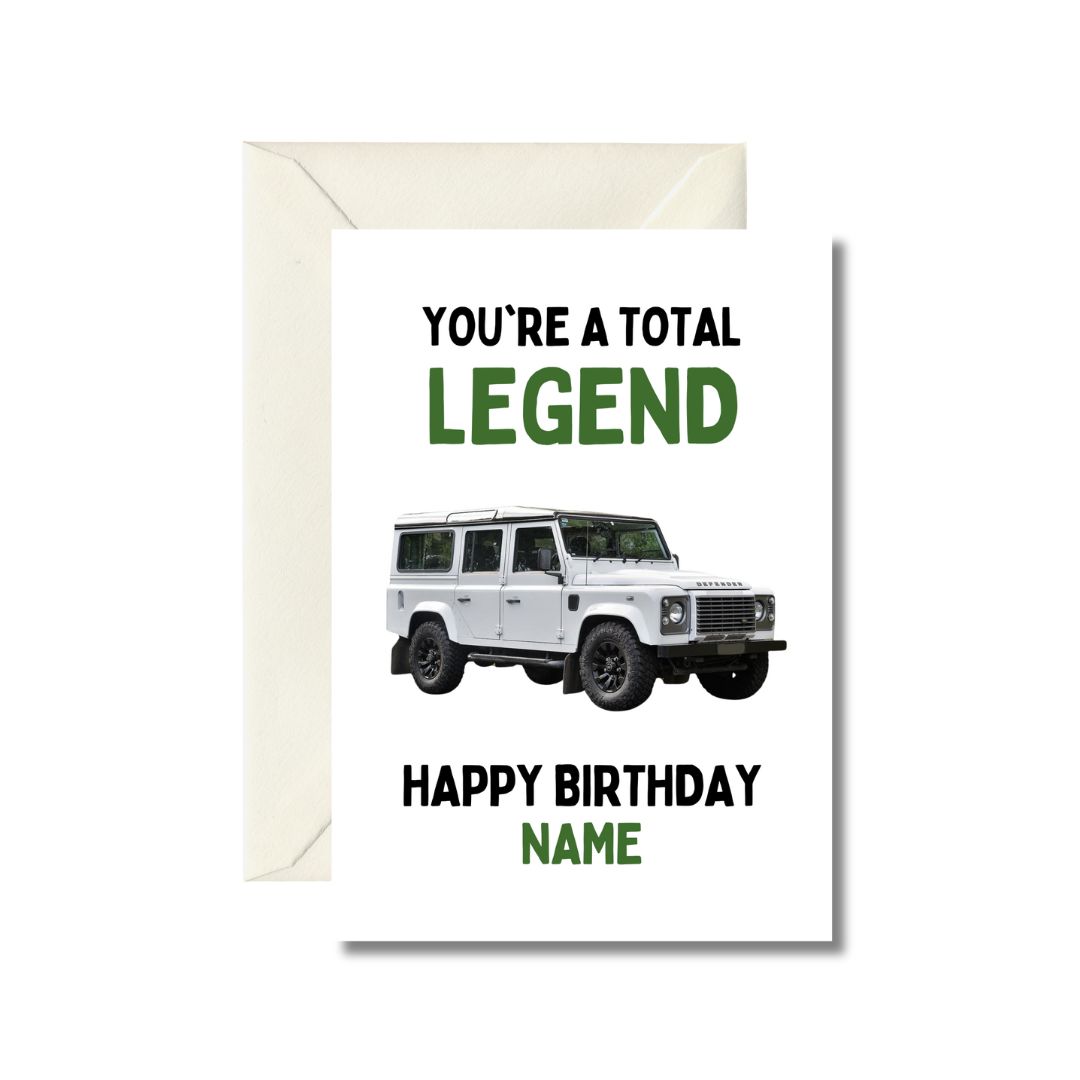 You're a Total Legend - Personalized Birthday Card