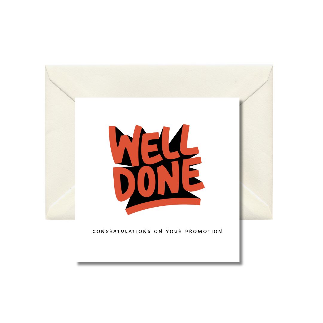 Well Done Congratulations Card