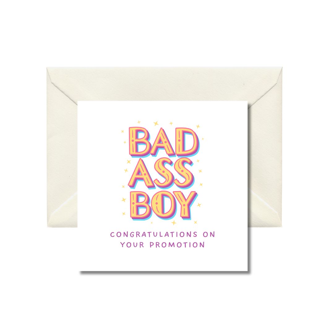 Bad Ass Boy Congratulations Card